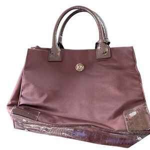 Joy, Mangano, chocolate tote bag